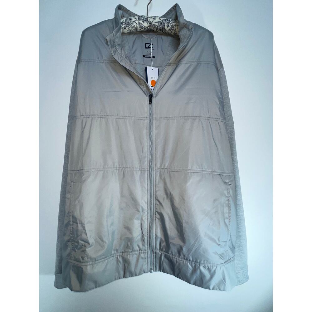 Cutter & Buck Stealth Hybrid Quilted Mens Full Zip Windbreaker Jacket - XL - NWT